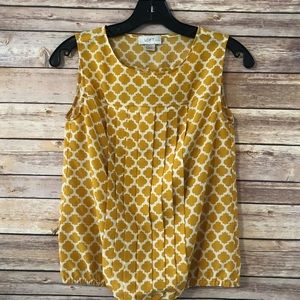 Ann Taylor Loft petite golden yellow blouse